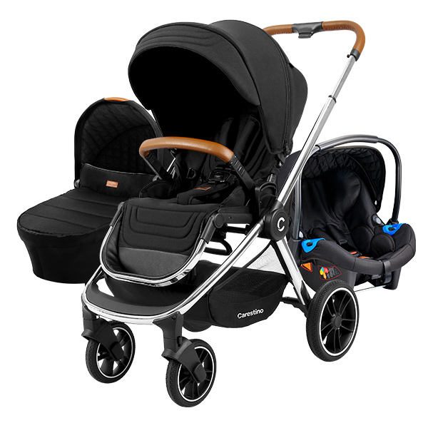 Cochecito BEVERLY v2 con Accesorios Negro