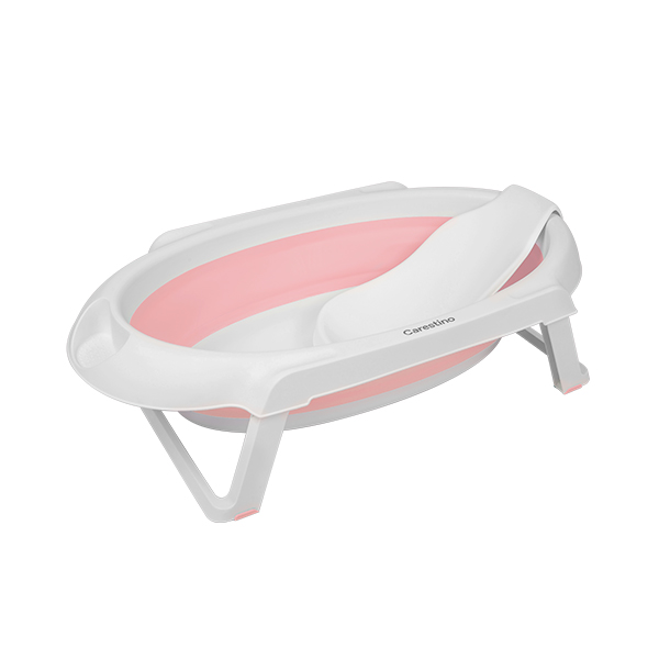 Bañera Plegable con Soporte Rosa