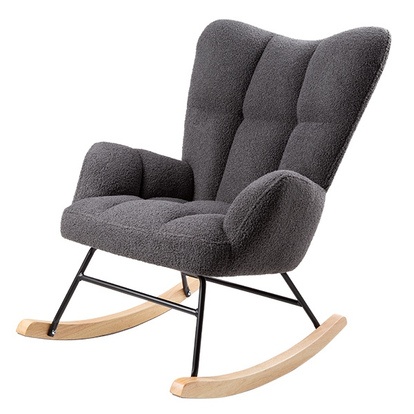 Sillon Mecedor Alba Gris Topo