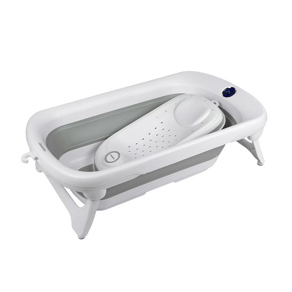 Bañera Plegable con Soporte Amalfi 50L Gris