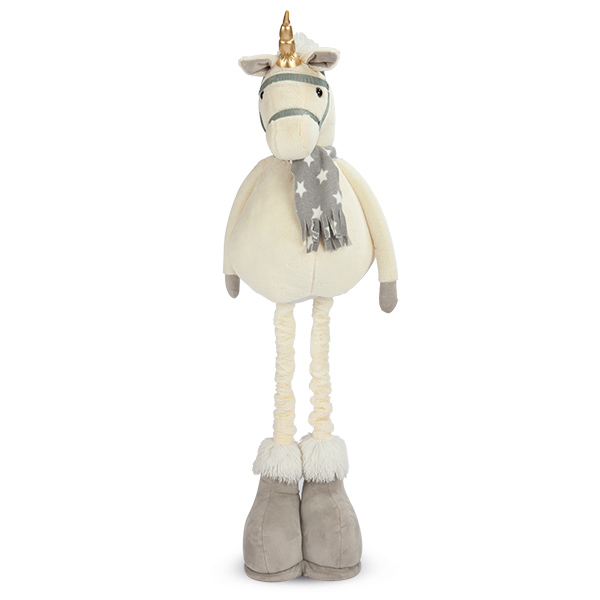 Peluche Extensible Unicornio Beige
